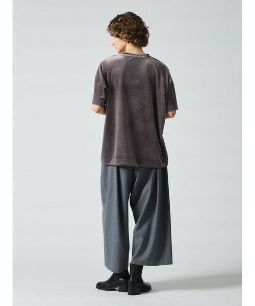 mizuiro ind / ミズイロインド カットソー | mizuiro ind ベロアワイドT | 詳細16