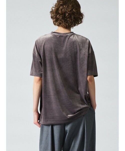 mizuiro ind / ミズイロインド カットソー | mizuiro ind ベロアワイドT | 詳細13