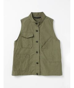 mizuiro ind / ミズイロインド ベスト | mizuiro ind スタンドカラーワークベスト