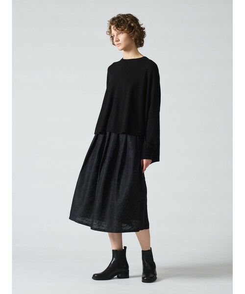 mizuiro ind / ミズイロインド ニット・セーター | mizuiro ind フロントシームコクーンプルオーバー | 詳細9