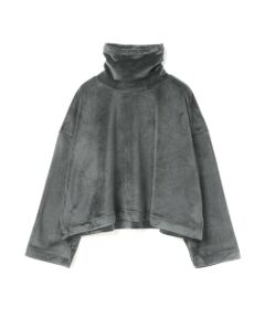 mizuiro ind / ミズイロインド カットソー | mizuiro ind ブラッシュドハイネックショートプルオーバー