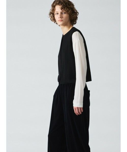 mizuiro ind / ミズイロインド ベスト | mizuiro ind クルーネックショートベスト | 詳細6