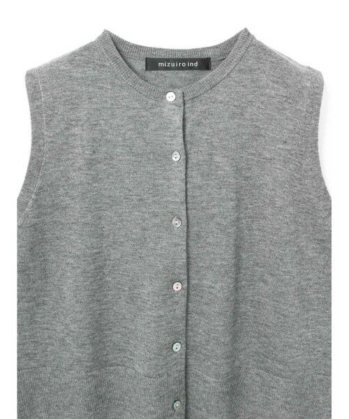 mizuiro ind / ミズイロインド ベスト | mizuiro ind クルーネックショートベスト | 詳細11