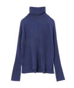 mizuiro ind / ミズイロインド ニット・セーター | mizuiro ind ワイドリブタートルネックプルオーバー
