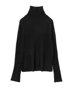 mizuiro ind / ミズイロインド ニット・セーター | mizuiro ind ワイドリブタートルネックプルオーバー