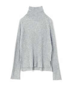 mizuiro ind / ミズイロインド ニット・セーター | mizuiro ind ワイドリブタートルネックプルオーバー