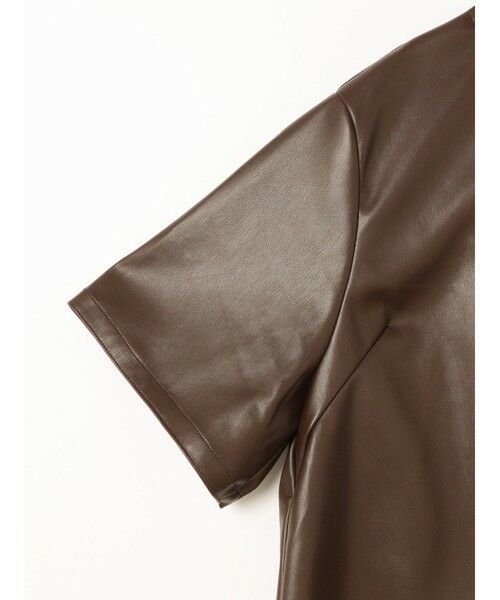 mizuiro ind / ミズイロインド カットソー | mizuiro ind イミテーションレザークルーネックプルオーバー | 詳細4