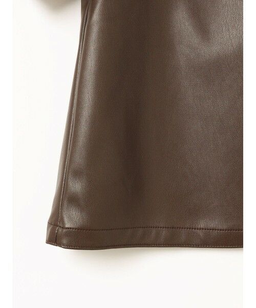 mizuiro ind / ミズイロインド カットソー | mizuiro ind イミテーションレザークルーネックプルオーバー | 詳細5