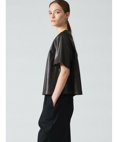 mizuiro ind / ミズイロインド カットソー | mizuiro ind イミテーションレザークルーネックプルオーバー | 詳細12