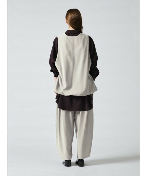 mizuiro ind / ミズイロインド ベスト | mizuiro ind T/WツイルVネックベスト | 詳細9