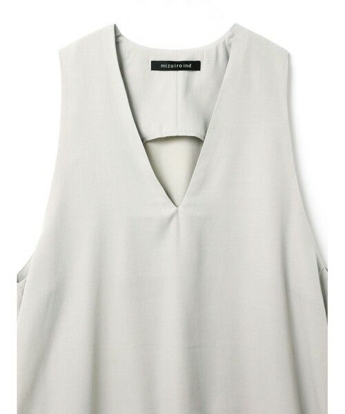mizuiro ind / ミズイロインド ベスト | mizuiro ind T/WツイルVネックベスト | 詳細13