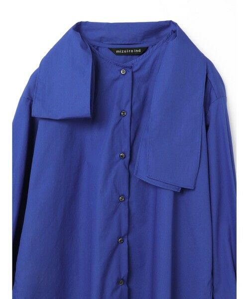 mizuiro ind / ミズイロインド シャツ・ブラウス | mizuiro ind ロールタイシャツ | 詳細3
