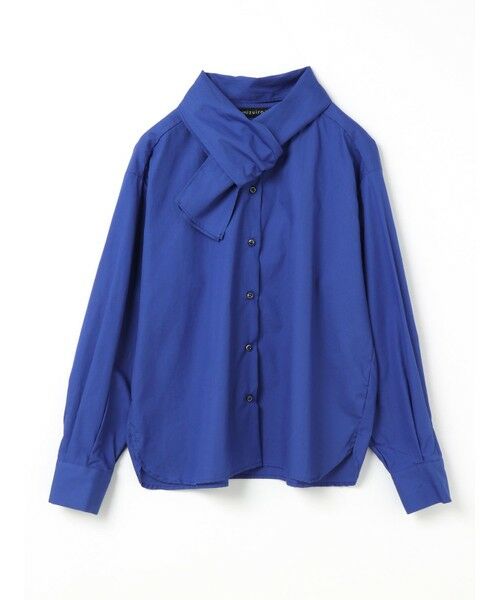 mizuiro ind / ミズイロインド シャツ・ブラウス | mizuiro ind ロールタイシャツ(ブルー(color31))
