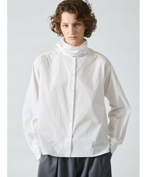 mizuiro ind / ミズイロインド シャツ・ブラウス | mizuiro ind ロールタイシャツ | 詳細22