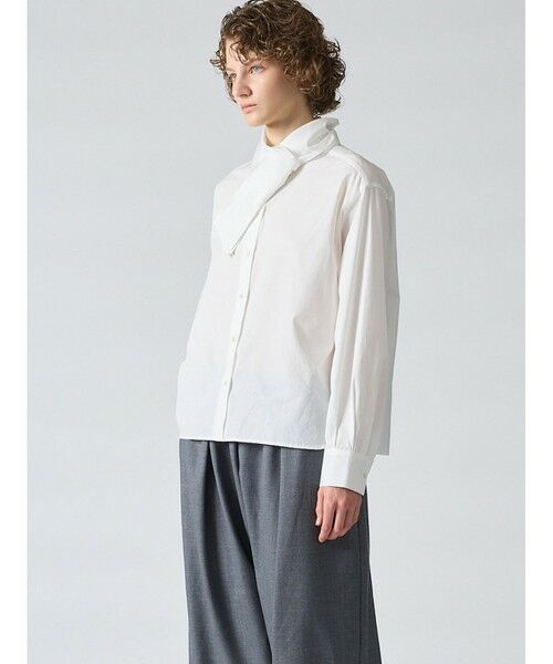 mizuiro ind / ミズイロインド シャツ・ブラウス | mizuiro ind ロールタイシャツ | 詳細15