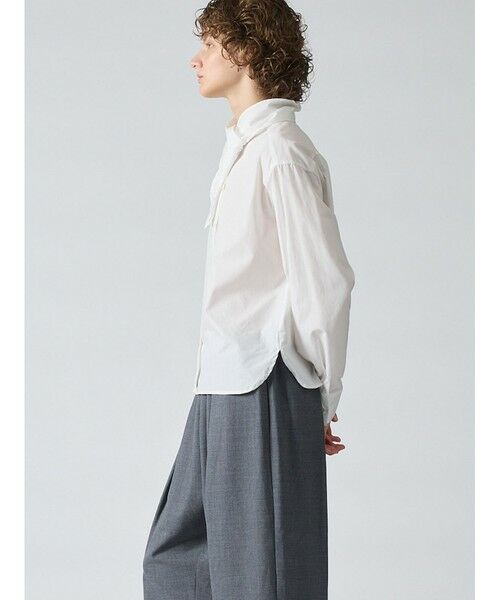 mizuiro ind / ミズイロインド シャツ・ブラウス | mizuiro ind ロールタイシャツ | 詳細16