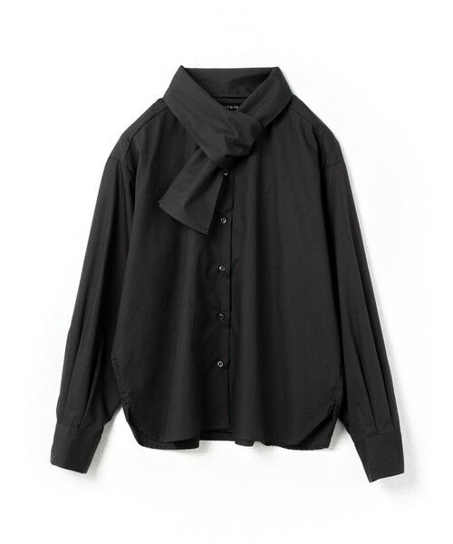 mizuiro ind / ミズイロインド シャツ・ブラウス | mizuiro ind ロールタイシャツ(ブラック(color99))