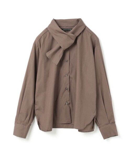 mizuiro ind / ミズイロインド シャツ・ブラウス | mizuiro ind ロールタイシャツ(グレー(color91))