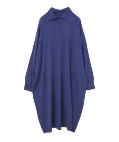 mizuiro ind / ミズイロインド ロング・マキシ丈ワンピース | mizuiro ind ワイドタートルネックワンピース