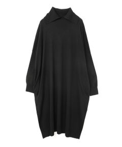 mizuiro ind / ミズイロインド ロング・マキシ丈ワンピース | mizuiro ind ワイドタートルネックワンピース