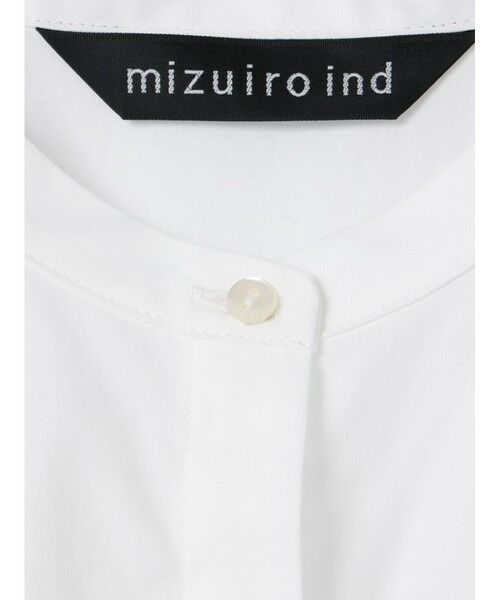 mizuiro ind / ミズイロインド シャツ・ブラウス | mizuiro ind スタンドカラーAラインシャツ | 詳細10