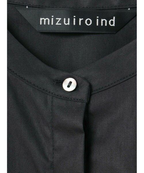 mizuiro ind / ミズイロインド シャツ・ブラウス | mizuiro ind スタンドカラーAラインシャツ | 詳細19
