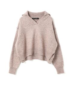 mizuiro ind / ミズイロインド ニット・セーター | mizuiro ind スキッパーハンドステッチショートプルオーバー