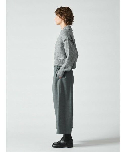 mizuiro ind / ミズイロインド ニット・セーター | mizuiro ind スキッパーハンドステッチショートプルオーバー | 詳細17