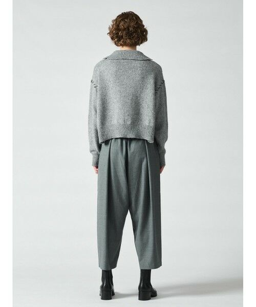 mizuiro ind / ミズイロインド ニット・セーター | mizuiro ind スキッパーハンドステッチショートプルオーバー | 詳細18