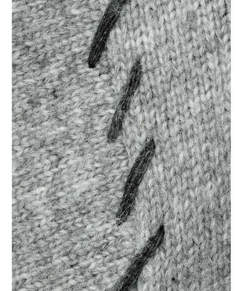 mizuiro ind / ミズイロインド ニット・セーター | mizuiro ind スキッパーハンドステッチショートプルオーバー | 詳細10