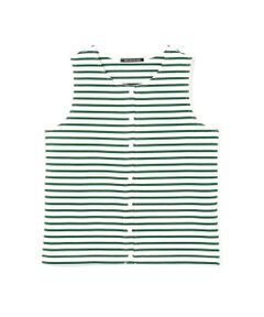 mizuiro ind / ミズイロインド ベスト | mizuiro ind ボーダー クルーネックベスト