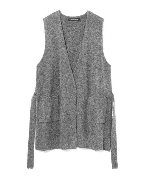 mizuiro ind / ミズイロインド ドレス | mizuiro ind ベルト付きVネックジレ | 詳細3