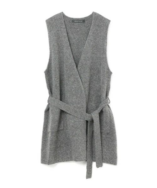 mizuiro ind / ミズイロインド ドレス | mizuiro ind ベルト付きVネックジレ | 詳細13