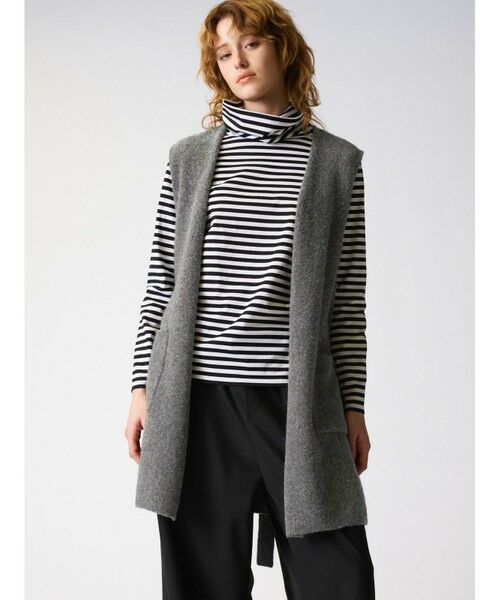 mizuiro ind / ミズイロインド ドレス | mizuiro ind ベルト付きVネックジレ | 詳細5