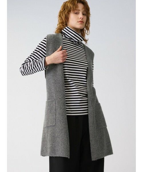 mizuiro ind / ミズイロインド ドレス | mizuiro ind ベルト付きVネックジレ | 詳細6