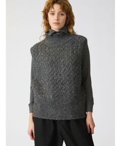 mizuiro ind / ミズイロインド ベスト | mizuiro ind ボトルネックケーブルベスト