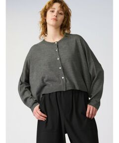 mizuiro ind / ミズイロインド カーディガン・ボレロ | mizuiro ind クルーネックショートカーディガン