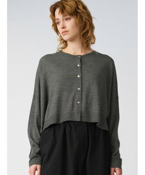 mizuiro ind / ミズイロインド カーディガン・ボレロ | mizuiro ind クルーネックショートカーディガン | 詳細15