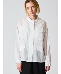 mizuiro ind / ミズイロインド シャツ・ブラウス | mizuiro ind シアーミリタリーシャツ