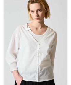 mizuiro ind / ミズイロインド シャツ・ブラウス | mizuiro ind Vネックシャツ