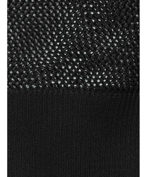 mizuiro ind / ミズイロインド ニット・セーター | mizuiro ind メッシュ柄Vネックロングカーディガン | 詳細2