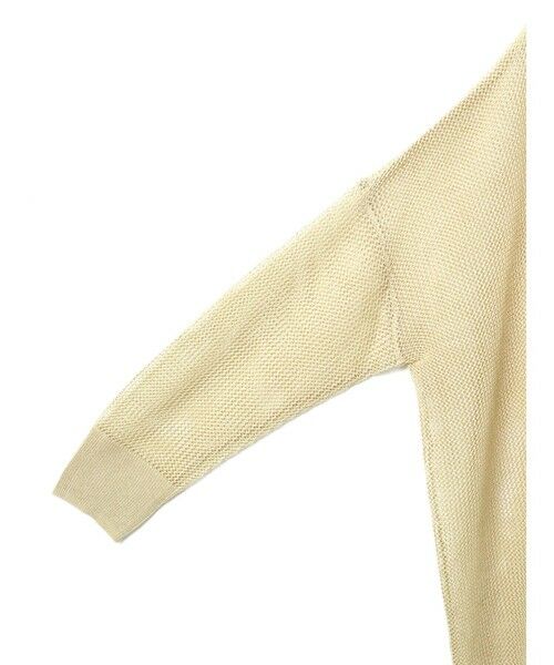 完売品　2024年モデル　ミズイロインド メッシュ柄Vネックロングカーディガン mizuiro ind メッシュ柄Vネックロングカーディガン （ニット