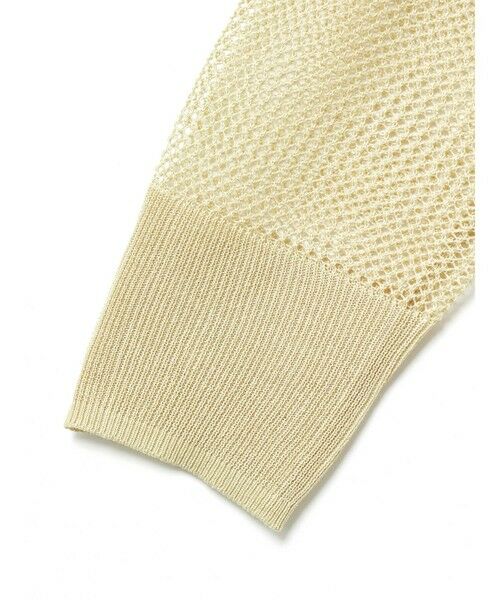 mizuiro ind / ミズイロインド ニット・セーター | mizuiro ind メッシュ柄Vネックロングカーディガン | 詳細16