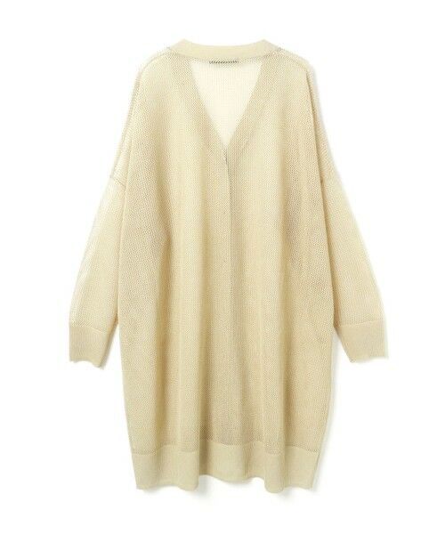 mizuiro ind / ミズイロインド ニット・セーター | mizuiro ind メッシュ柄Vネックロングカーディガン | 詳細17