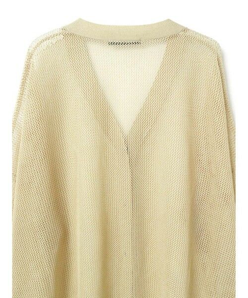mizuiro ind / ミズイロインド ニット・セーター | mizuiro ind メッシュ柄Vネックロングカーディガン | 詳細18