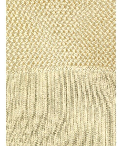 mizuiro ind / ミズイロインド ニット・セーター | mizuiro ind メッシュ柄Vネックロングカーディガン | 詳細4