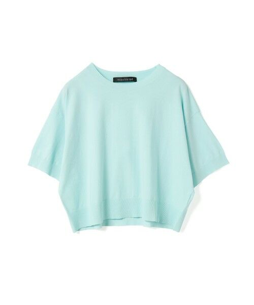 mizuiro ind/ミズイロインド mizuiro ind クルーネックハーフスリーブプルオーバー サックス(color30) FREE mizuiro ind/ミズイロインド mizuiro ind クルーネックハーフスリーブプルオーバー サックス(color30) FREE