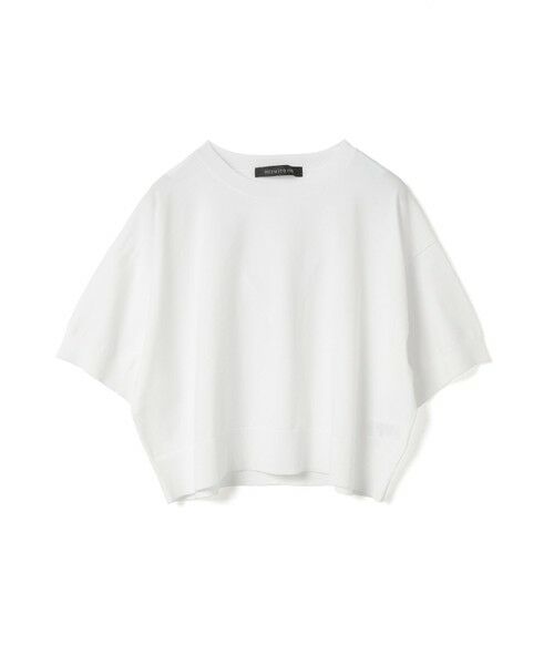 mizuiro ind/ミズイロインド mizuiro ind クルーネックハーフスリーブプルオーバー オフホワイト(color11) FREE mizuiro ind/ミズイロインド mizuiro ind クルーネックハーフスリーブプルオーバー オフホワイト(color11) FREE