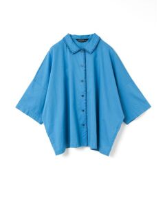 mizuiro ind / ミズイロインド シャツ・ブラウス | mizuiro ind ブランケットステッチワイドシャツ
