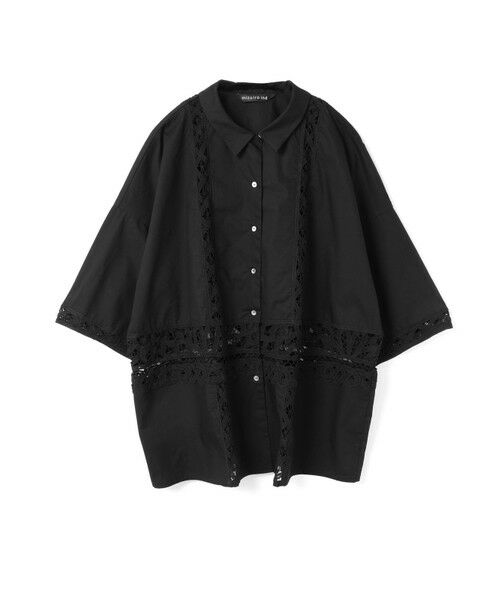 mizuiro ind バテンレースワイドシャツ （シャツ・ブラウス